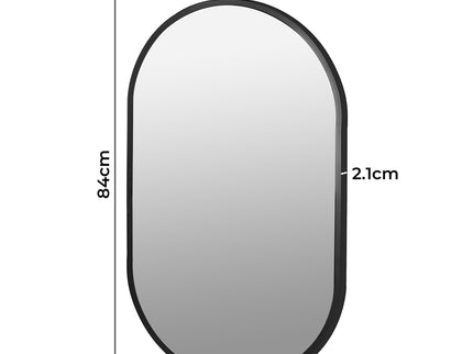 Yezi Large Wall Mirror Bathroom Decor Black-1910112986949881858