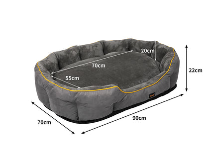PaWz Electric Pet Heater Bed Heated L Grey Large-1864184526633308162