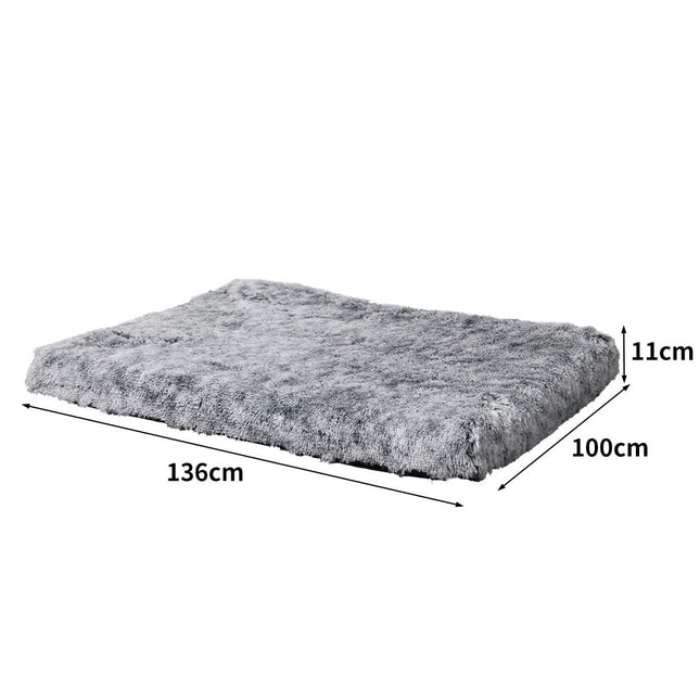 PaWz Dog Mat Pet Calming Bed Memory XL Charcoal X-Large-1954802548108038146