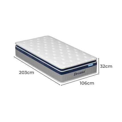DreamZ Spring Mattress Pillow Top All Sizes  32CM-1973193428061786114