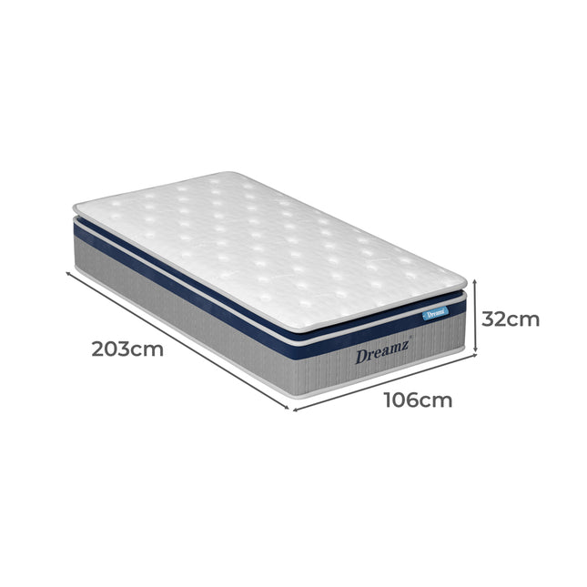 DreamZ Spring Mattress Pillow Top All Sizes  32CM-1973193428061786114