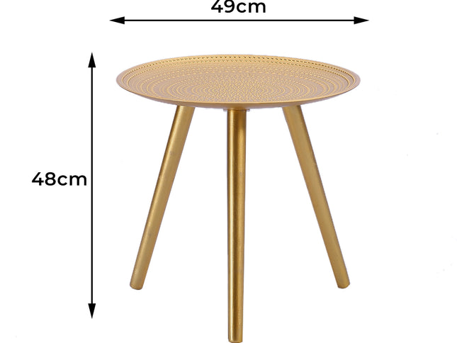Levede Side Table Coffee Bedside End Golden-1942353393645391874