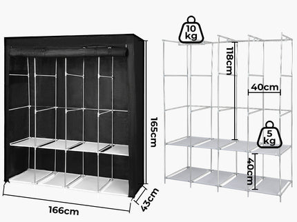 Levede Portable Closet Wardrobe Organizers 166CM-1910149775920074754