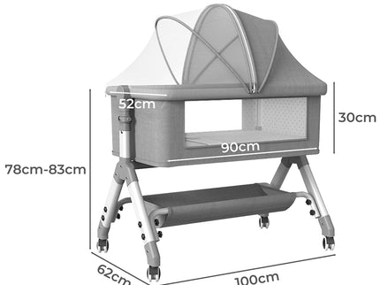Bopeep Baby Cot Bed Crib Portable Bassinet-1910113162720579586