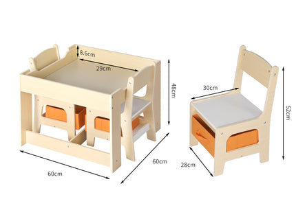 BoPeep Kids Table and Chair Set Storage-1910113149349138434