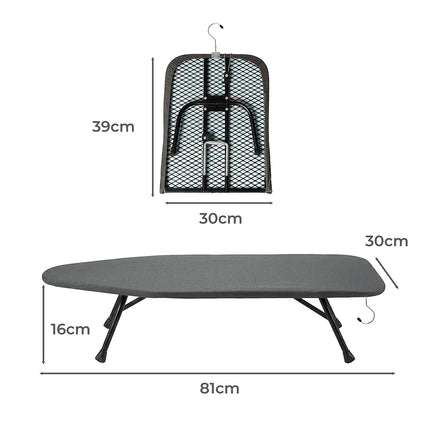 Levede Metal Table Ironing Board Folding Heat Resistant Cover 100% Cotton Pad-2050059021901238274