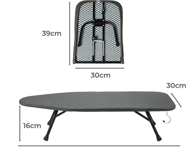 Levede Metal Table Ironing Board Folding Heat Resistant Cover 100% Cotton Pad-2050059021901238274