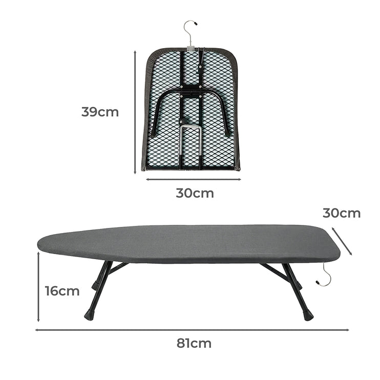Levede Metal Table Ironing Board Folding Heat Resistant Cover 100% Cotton Pad-2050059021901238274