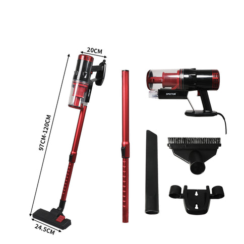 Spector Vacuum Cleaner Corded Stick Red-1910112510976069634