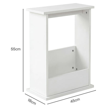 Levede Narrow End Table Modern Office Side Table Magazine Rack Bedside Storage-2061251866033000450