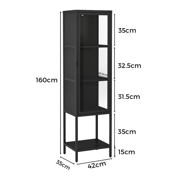 Stacked Glass Display Cabinet Collections Storage-1973193459640700930