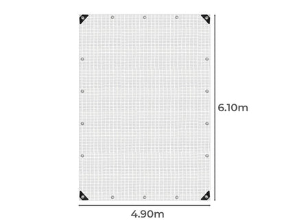 Manan Tarp Tarpaulin 200GSM Camping 4.9mx6.1m-1864184736948293634