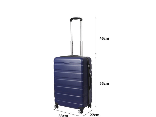 Slimbridge 20" Carry On Luggage Case Navy 20 inch-1973193939058036738