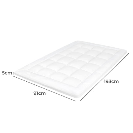 Dreamz Mattress Topper Pillowtop Cover Protector Single-2029387307915808770