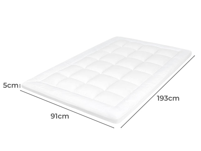 Dreamz Mattress Topper Pillowtop Cover Protector Single-2029387307915808770