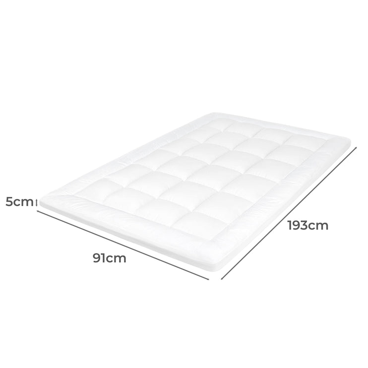 Dreamz Mattress Topper Pillowtop Cover Protector Single-2029387307915808770