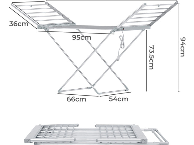 Levede Dryer Electric Heated Rack Airer Folding-1910112201272856578