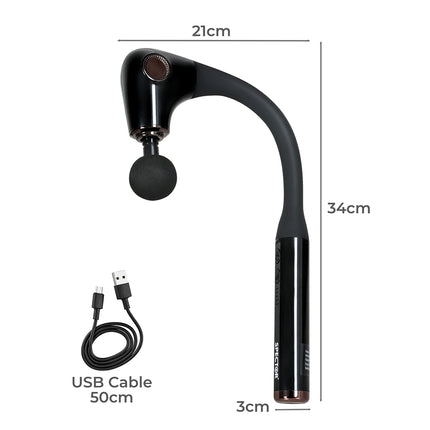 Spector Extended Handle Massage Gun Black-1973193523868078082