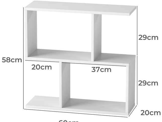 Levede Slim 2 Tier Narrow Side Table Bedside Nightstand-2029387217755049986