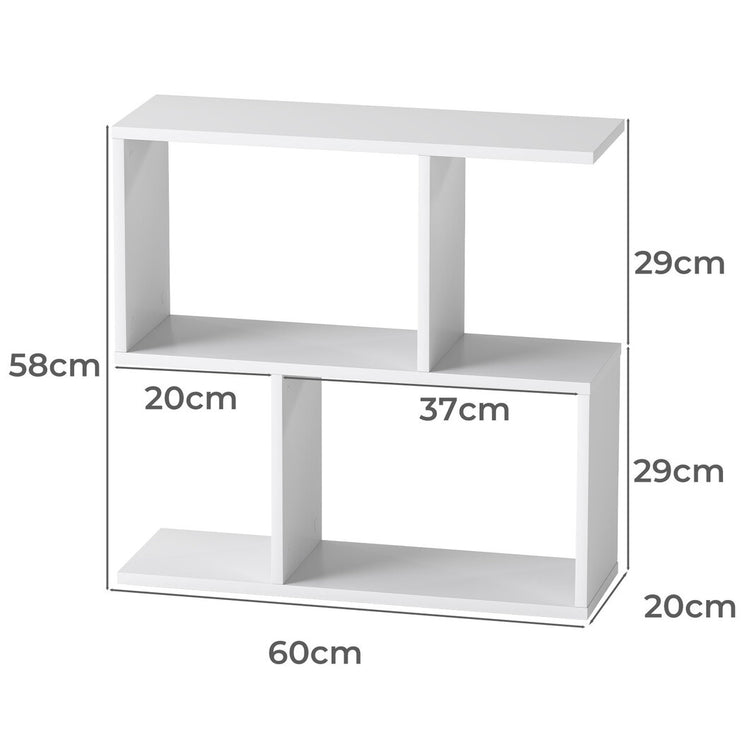 Levede Slim 2 Tier Narrow Side Table Bedside Nightstand-2029387217755049986