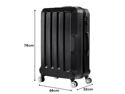 Slimbridge 28" Luggage Suitcase Trolley Black 28 inch-1864184356982099970