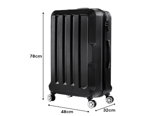 Slimbridge 28" Luggage Suitcase Trolley Black 28 inch-1864184356982099970