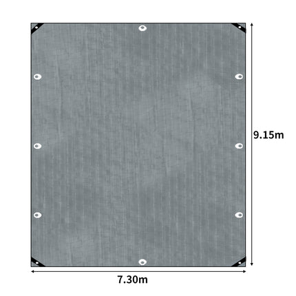 Manan Tarp Tarpaulin 200GSM Camping 7.3x9.15m-1973193782786658306