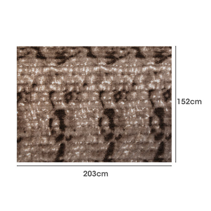 Dreamz Luxury Tie-dyed Blanket Brown 152cm x 203cm-1975420383297409026