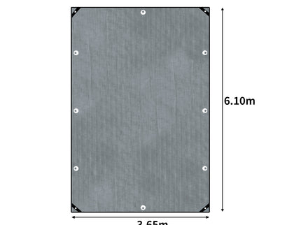 Manan Tarp Tarpaulin 200GSM Camping 3.65mx6.10m-1864184734930833410