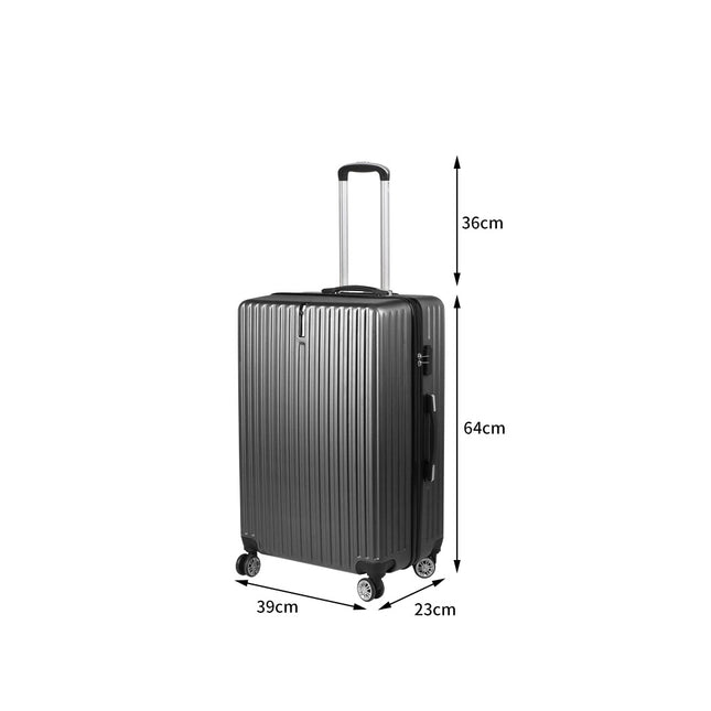 Slimbridge 24" Inch Luggage Suitcase Grey 24 inch-1973193937338372098