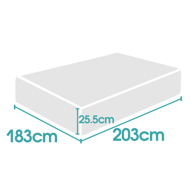 DreamZ Memory Foam Mattress Topper 25cm-1973193427155816450