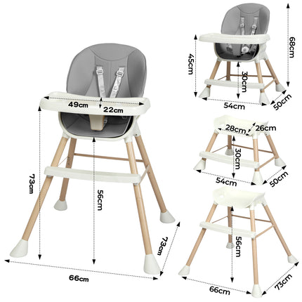 Bopeep 6-In-1 Baby High Chair-1954802418151723010