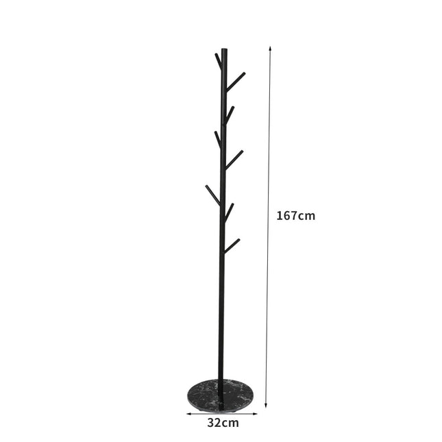Levede Coat Rack Hat Clothes Stand Hanger Black-1973193815909076994