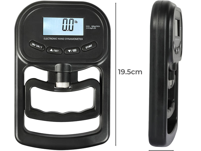 Centra Electronic Hand Dynamometer Grip Black-1954802468244295682