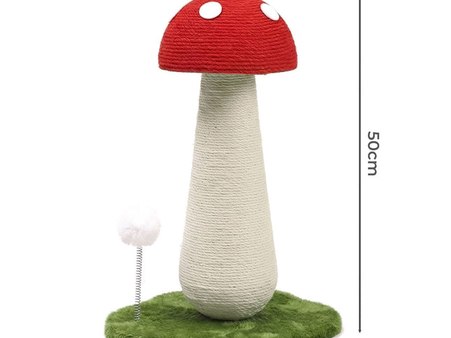 Pawz Mushroom Cat Scratching Post Sisal Rope Cat Tower-2011971127760523266