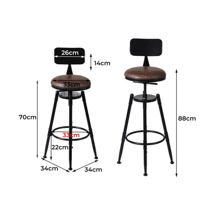 Levede 4pcs Bar Stool Kitchen Wooden-1963748916138741762