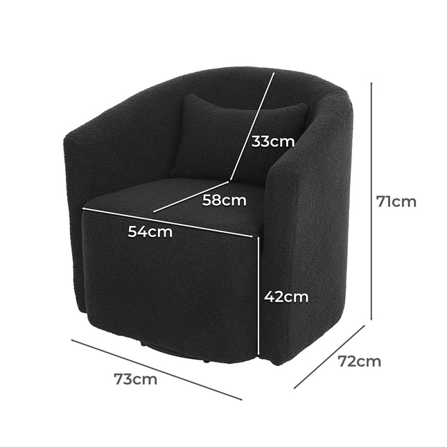 Levede Fleece Rocking Chair-1954802380457512962