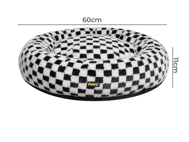 Pawz Circular Plush Dog Cosy Bed Calming Pet Plush Bed-2018816646629691394