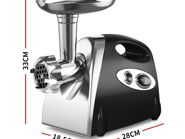 800W Electric Meat Grinder Mincer Sausage Black-1973193958813208578