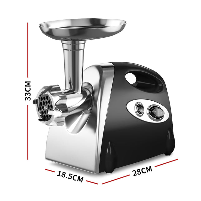 800W Electric Meat Grinder Mincer Sausage Black-1973193958813208578