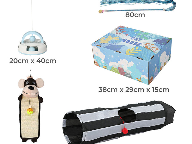 PaWz Interactive Pet Toy Set Cat Tunnel-1973194202980421634