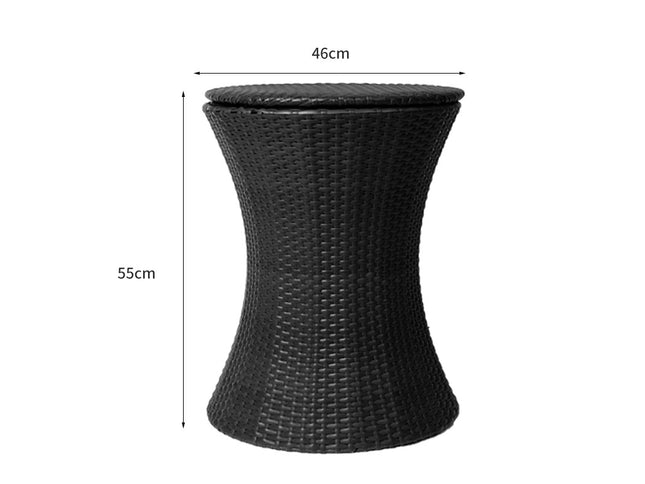 Levede Cooler Ice Bucket Table Bar Outdoor Black-1973193989410656258