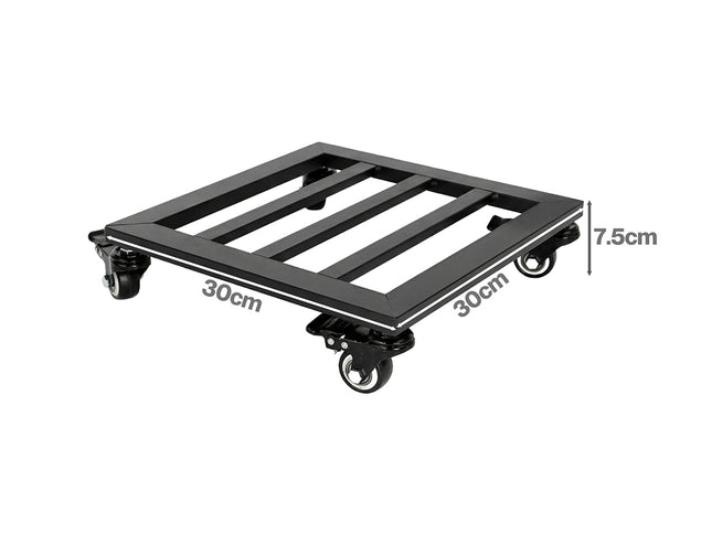 Toque Plant Pot Trolley Tray Stand Caddy with 360° Lockable Caster Wheels 2 Pcs-2061251871657562114
