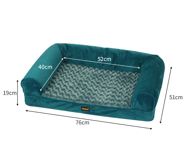 PaWz Pet Bed Sofa Dog Beds Bedding Soft M Blue Medium-1973193626561417218