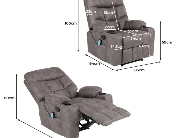 Levede Electric Massage Chair 8-point-1864184461294440450