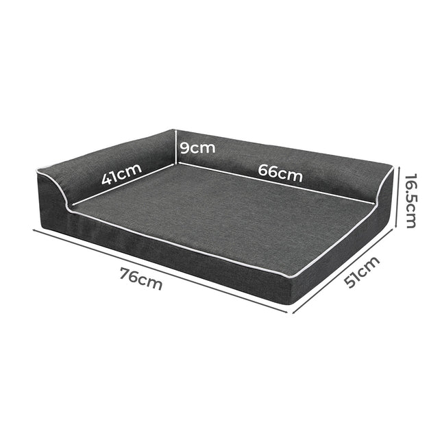 Pawz Orthopedic Dog Bed M Grey-1954802426926206978
