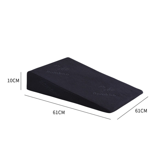 2x Cool Gel Memory Foam Bed Wedge Pillow-1954802412501995522