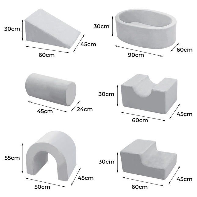 Bopeep Kids Foam Blocks Play Set Pit Climb Crawl Slide Soft Toddlers Toys Indoor-1973193474182352898