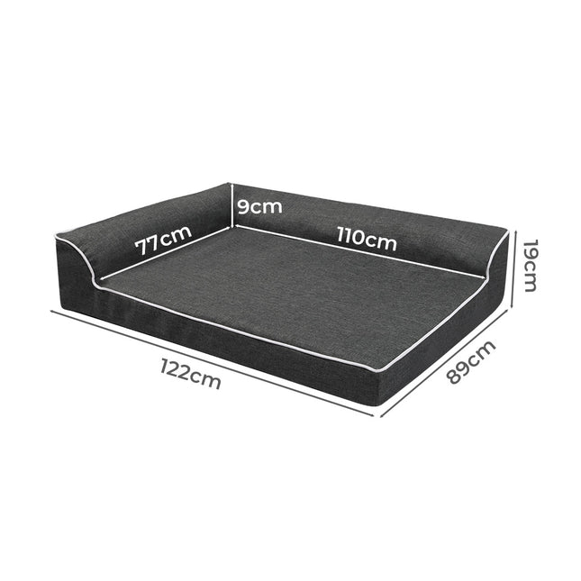 Pawz Orthopedic Dog Bed XXL Grey-1954802428620705794