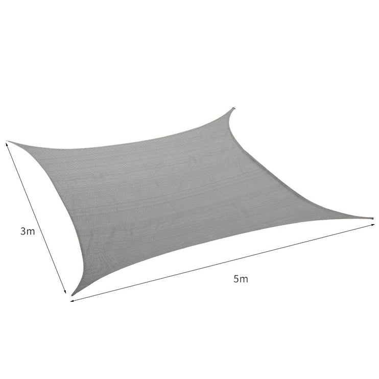 Mountview Sun Shade Sail Cloth Canopy Charcoal 180-1973193753988567042